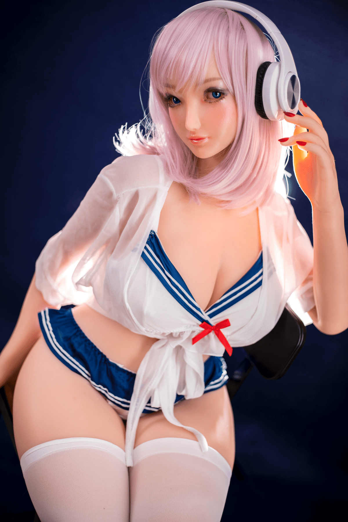 155cm sex doll big boobs Pink hair cute anime best cosplay-Nina -  tpesexdoll.com