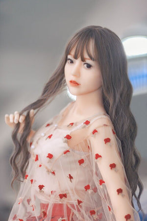 158cm Virgin TPE Sex Doll With Red Lace Dress - Hydrangea | Bezlya Doll | tpesexdoll.com