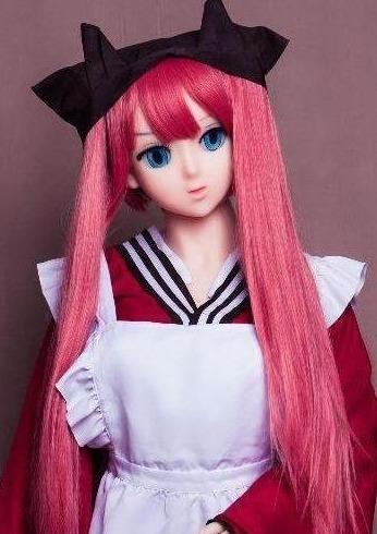 160cm long red hair cute hitbig Anime Head with Oral Sex Silicone Doll-Betha - tpesexdoll.com