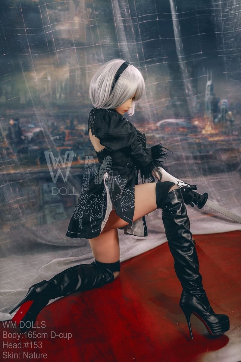 2B Sex Doll WM 165cm B cup | Cosplay Anime Doll small breast sliver ha -  tpesexdoll.com