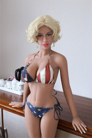AF Doll 158cm B Cup Wheat Color Blonde Short Hair Sex Doll Brenda | tpesexdoll.com