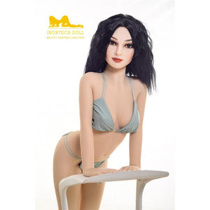 Irontech European and American faces 155 cm small breasts black hair slim sex doll Helen - tpesexdoll.com