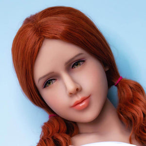 Jarliet Doll 157cm A Cup Red Hair Sex Doll Adult TPE Sex Doll - Vivian | tpesexdoll