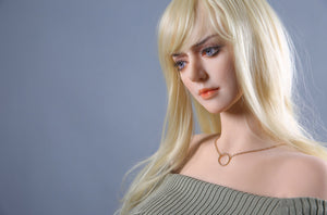 QITA 168cm F cup huge breast golden hair elegant sexy sex doll Stella - tpesexdoll.com