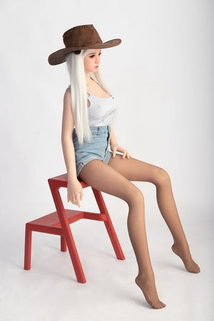 Sanhui Doll 145cm Big Boobs Platinum Silicone Sex Doll - Mengmeng | tpesexdoll