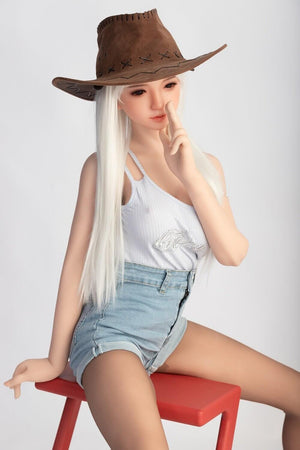 Sanhui Doll 145cm Big Boobs Platinum Silicone Sex Doll - Mengmeng | tpesexdoll