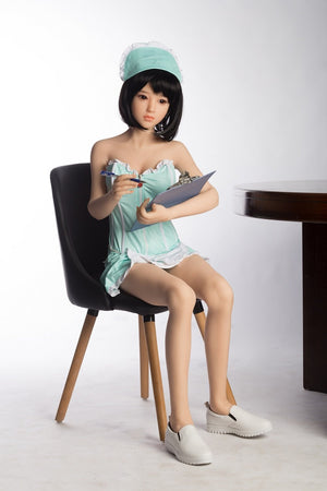 Sanhui 145cm cute lolita sex doll silicone small boobs uniform sex doll-Shixuan - tpesexdoll.com
