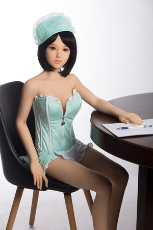 Sanhui 145cm cute lolita sex doll silicone small boobs uniform sex doll-Shixuan - tpesexdoll.com