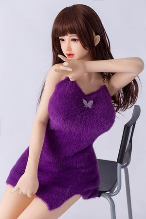 Sanhui Doll 156cm TPE Asian Huge Breasts Curvy Sex Doll - Violet | tpesexdoll