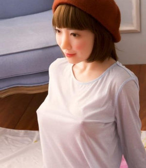 Sino 152cm Japanese short hair white height Platinum Silicone Sex Doll Aiko - tpesexdoll.com
