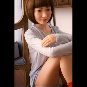 Sino 152cm Japanese short hair white height Platinum Silicone Sex Doll Aiko - tpesexdoll.com