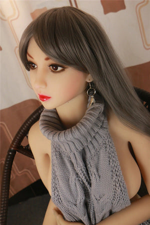 SM 146cm angle dark hair Small Breast sweater sex doll Ponny - tpesexdoll.com