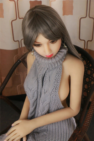 SM 146cm angle dark hair Small Breast sweater sex doll Ponny - tpesexdoll.com