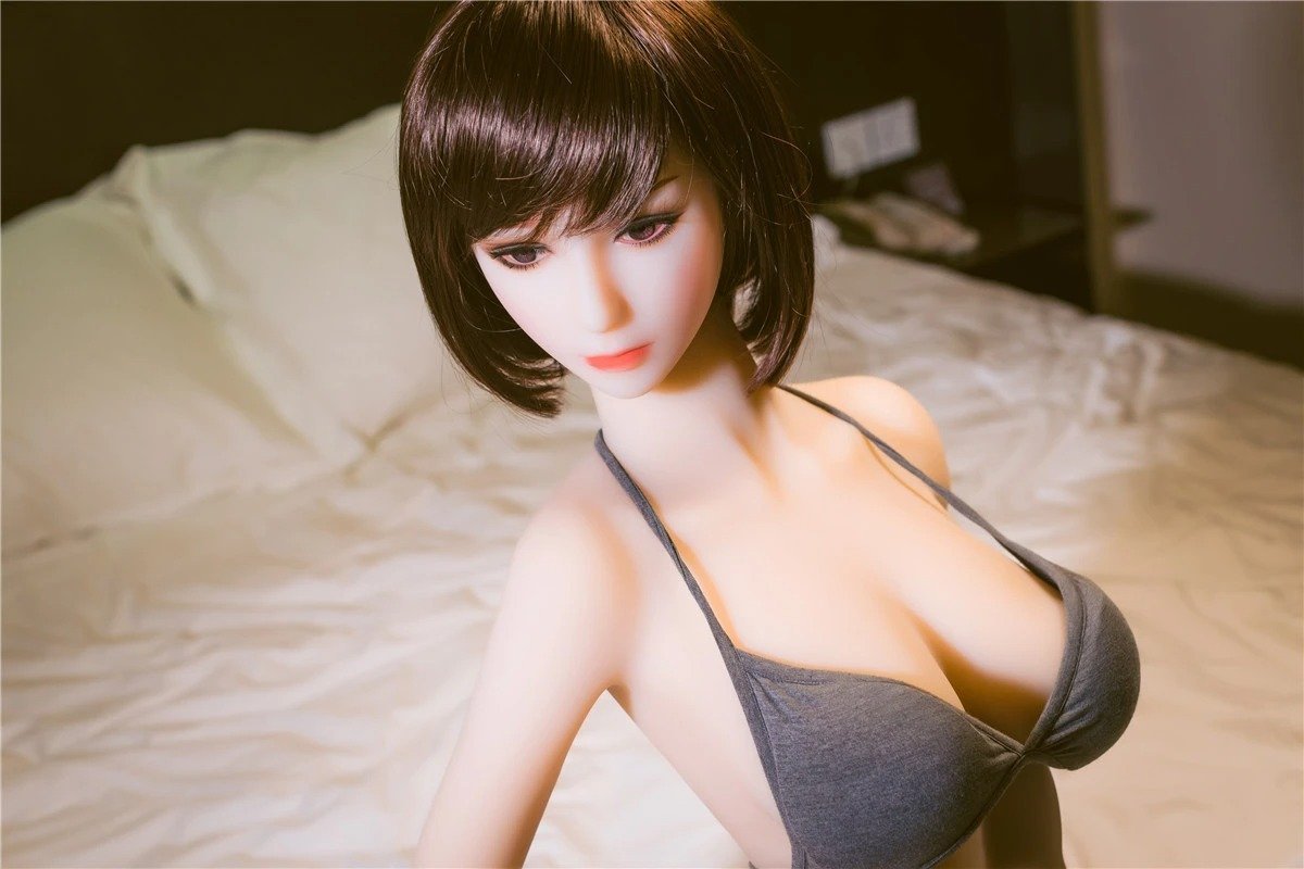 SM 148cm white big boobs Japanese cute short hair lifesize sex doll Ay