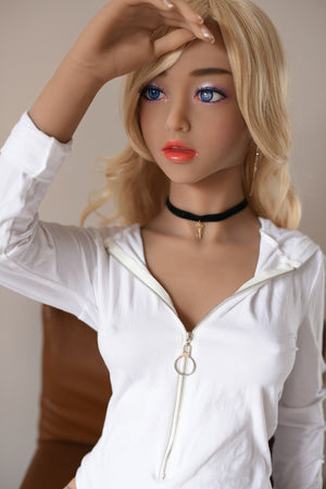 Yuqu 150cm European and American faces A cup small breasts blond hair sex doll-Ququly - tpesexdoll.com